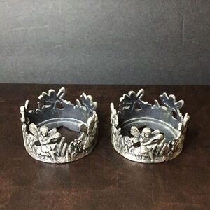 Candleholders set of two Vintage HK perfect very small Votive holder